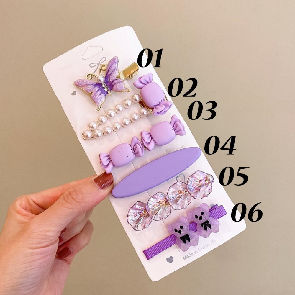 Agrafe colorate fete