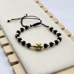 Bratara bilute negre otel inoxidabil Bratara bilute negre otel inoxidabil