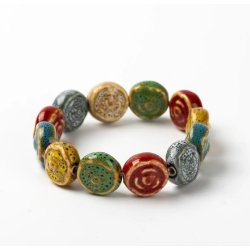 Bratara colorata din ceramica