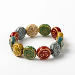 Bratara colorata din ceramica