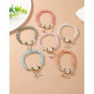 Bratara cu flori elastica Bratara cu flori elastica