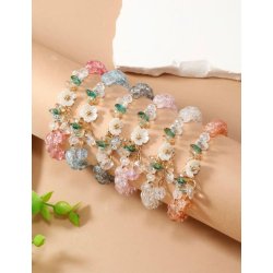 Bratara cu flori elastica