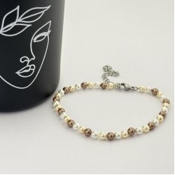 Bratara dama perle de cultura colorate