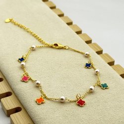 Bratara de picior otel inoxidabil colorata