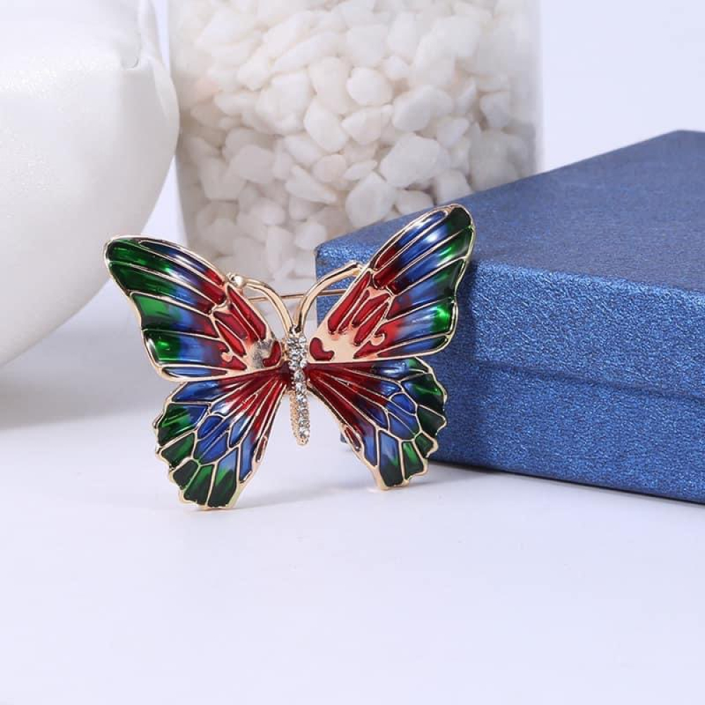 Brosa fluture colorat