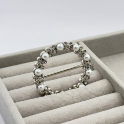 Brosa inel pentru esarfa