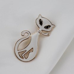 Brosa pisica cu ochii verzi Brosa pisica cu ochii verzi