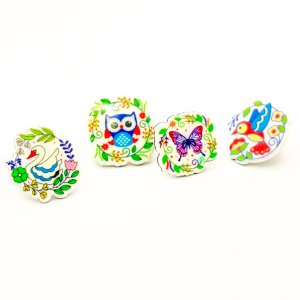 Set brose pin colorate