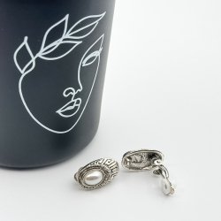 Cercei clips perluta delicata