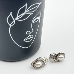 Cercei clips perluta delicata