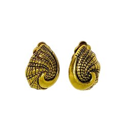 Cercei clips scoica stilizata Cercei clips scoica stilizata