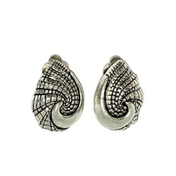 Cercei clips scoica stilizata