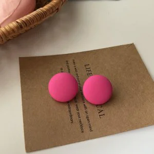 Cercei colorati rotunzi