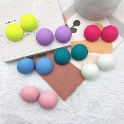 Cercei colorati rotunzi