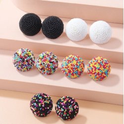 Cercei colorati rotunzi Cercei colorati rotunzi