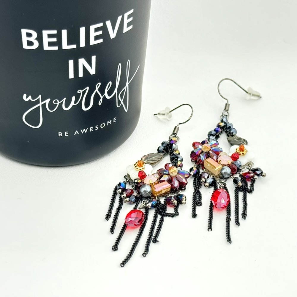 Cercei florali statement