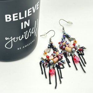 Cercei florali statement