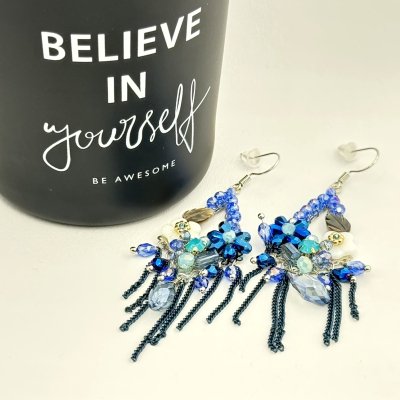 Cercei florali statement