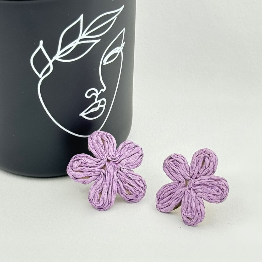 Cercei flori colorate