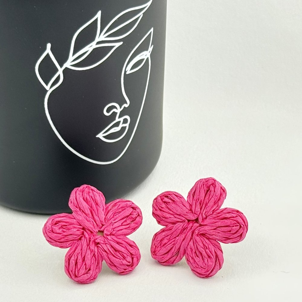 Cercei flori colorate