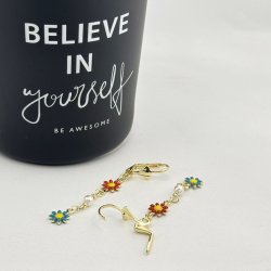 Cercei lungi florali