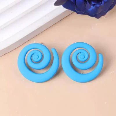 Cercei spirale colorate