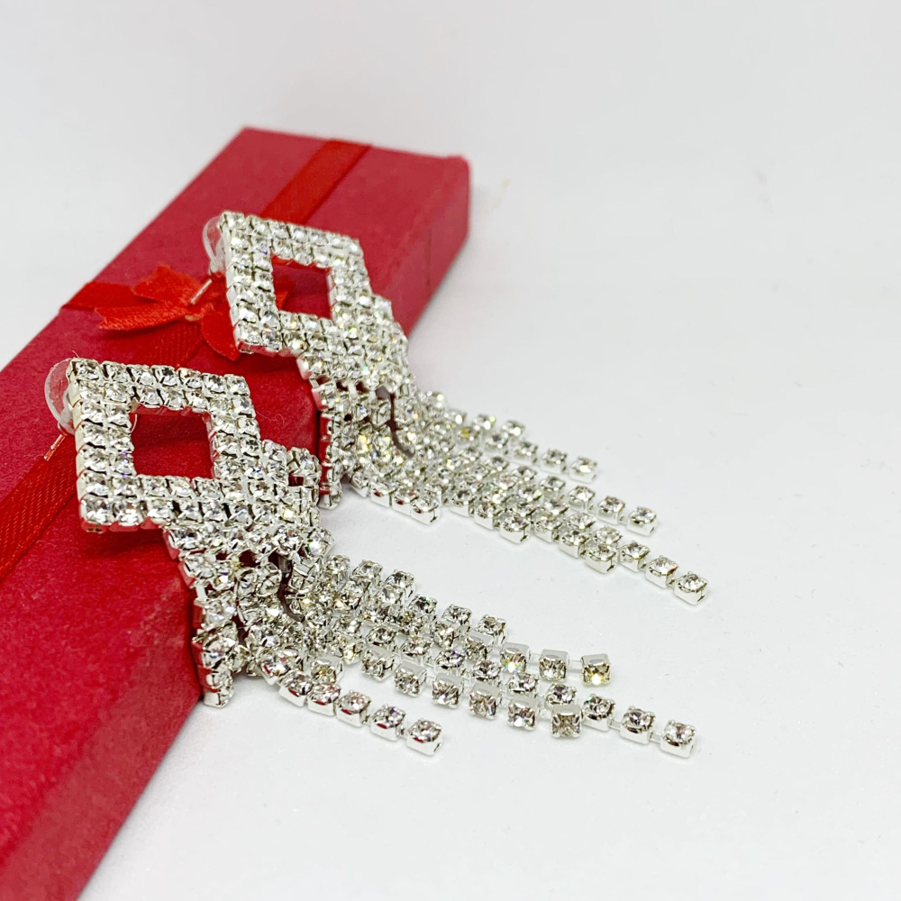 Cercei statement strass