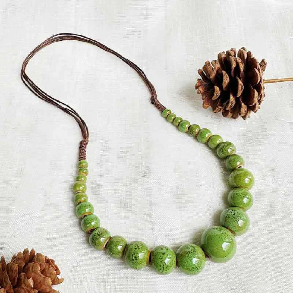 Colier ceramica verde Colier ceramica verde