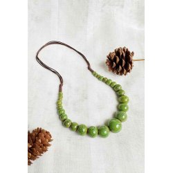 Colier ceramica verde