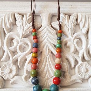 Colier ceramica multicolor