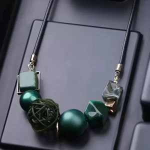 Colier colorat design geometric