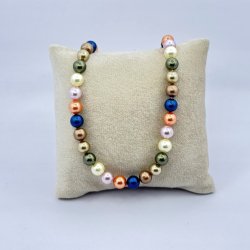Colier colorat din perle de cultura