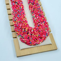 Colier colorat margelute de nisip Colier colorat margelute de nisip