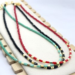 Colier colorat margelute Miyuki