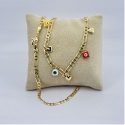 Colier colorat otel inoxidabil