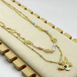 Colier dublu otel inoxidabil Colier dublu otel inoxidabil