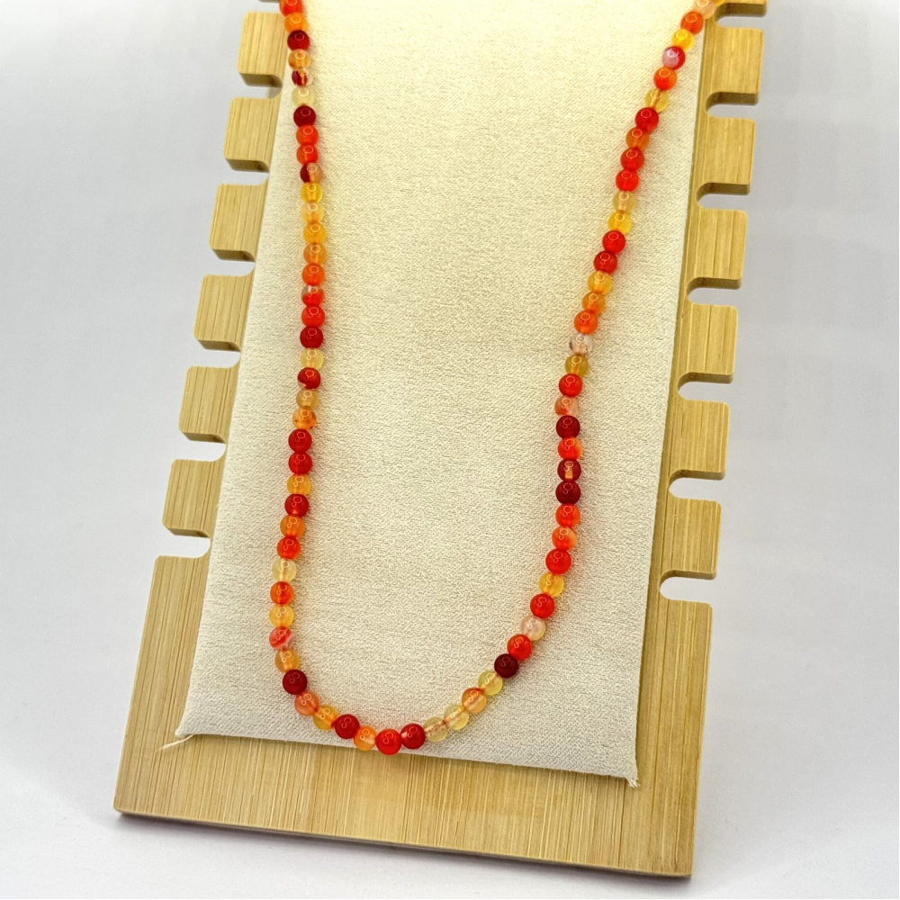 Colier fin din agate colorate