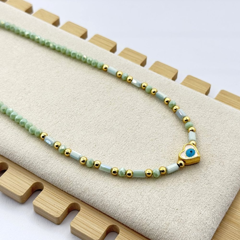 Colier margelute Ochiul lui Horus Colier margelute Ochiul lui Horus