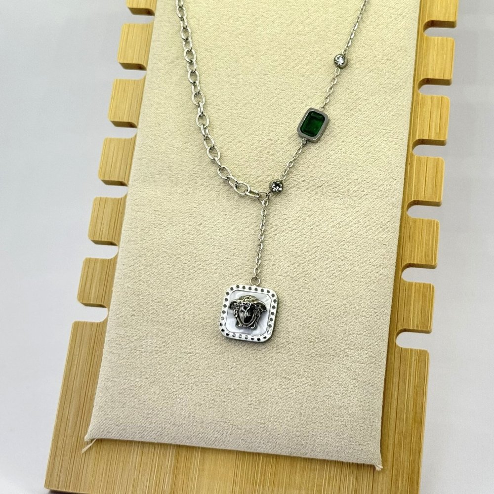 Colier otel inoxidabil argintiu Colier otel inoxidabil argintiu