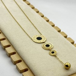 Colier otel inoxidabil cerculete Colier otel inoxidabil cerculete