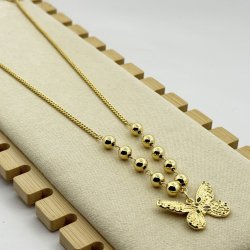 Colier otel inoxidabil fluture mare Colier otel inoxidabil fluture mare