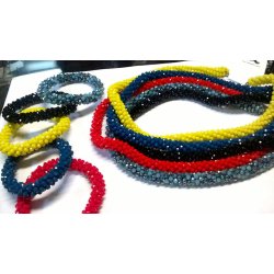 Set  dama colorat cercei si colier
