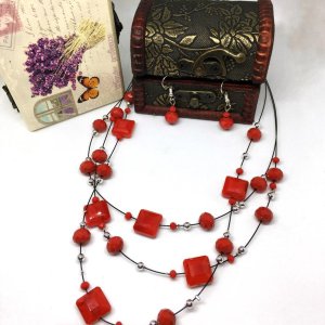 Set  elegant colier si cercei