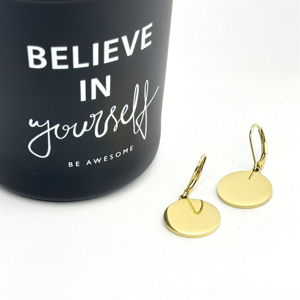 Cercei banuti otel inoxidabil