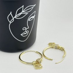 Cercei CC otel inoxidabil