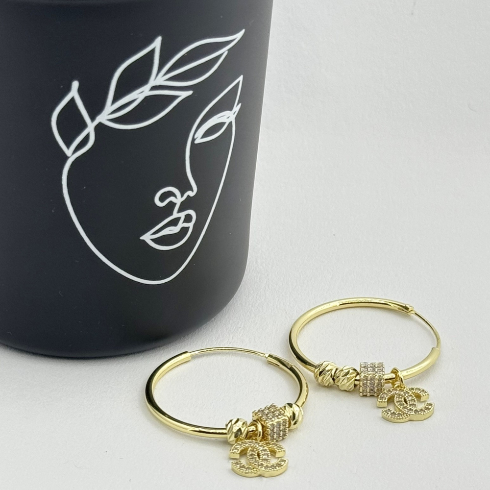 Cercei CC otel inoxidabil