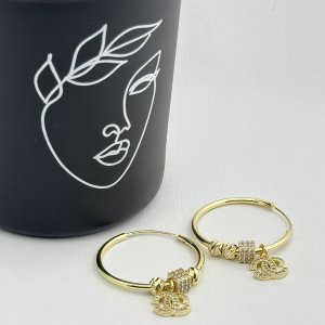 Cercei CC otel inoxidabil