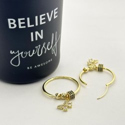 Cercei Fluture otel inoxidabil