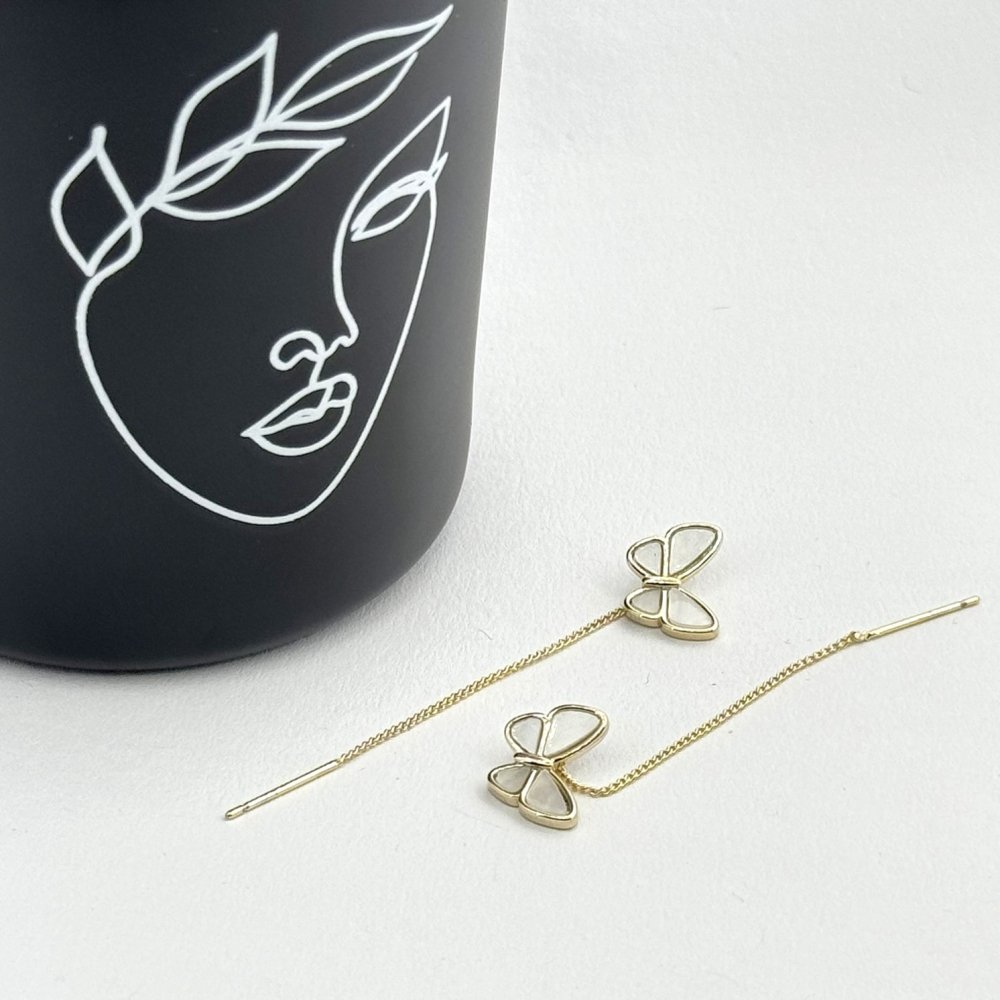 Cercei fluturi otel inoxidabil