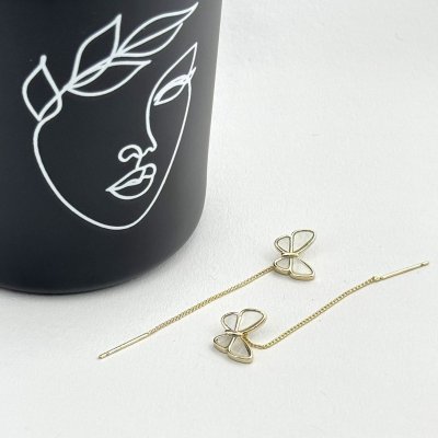 Cercei fluturi otel inoxidabil